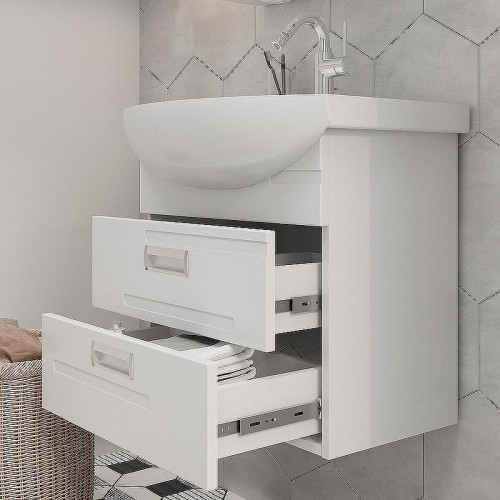 Тумба под раковину Volna Joli 60.2Y tpJOLI60.2Y-01 подвесная Белая