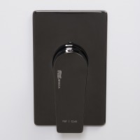 Смеситель для душа WasserKRAFT Glan 6651 Черный глянцевый латунь встраиваемый