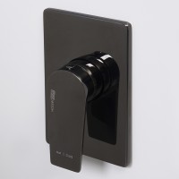 Смеситель для душа WasserKRAFT Glan 6651 Черный глянцевый латунь встраиваемый