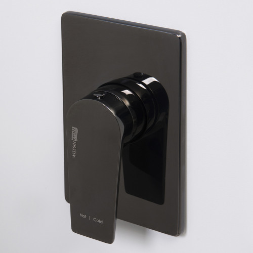 Смеситель для душа WasserKRAFT Glan 6651 Черный глянцевый латунь встраиваемый