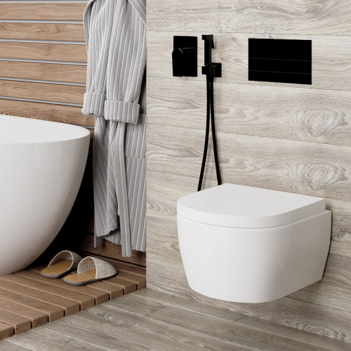 Смеситель для душа WasserKRAFT Glan 6651 Черный глянцевый латунь встраиваемый