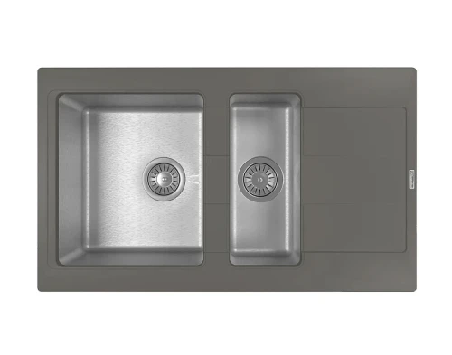 Кухонная мойка Florentina Комби 86 21.410.D0860.307 цвет Серый шёлк