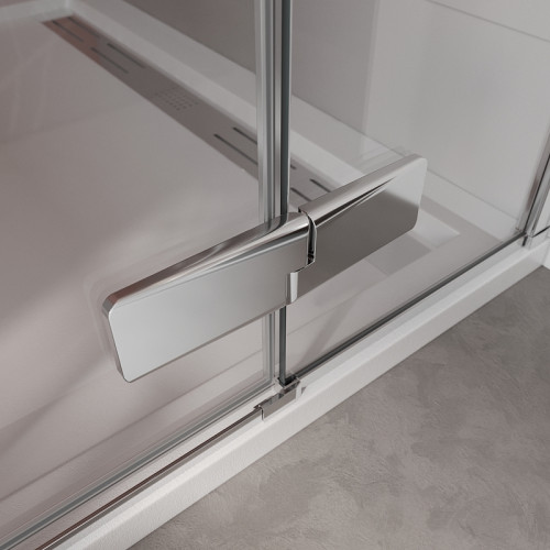 Душевая дверь Cezares Liner 120 L LINER-B-12-120-C-Cr-L профиль Хром стекло прозрачное