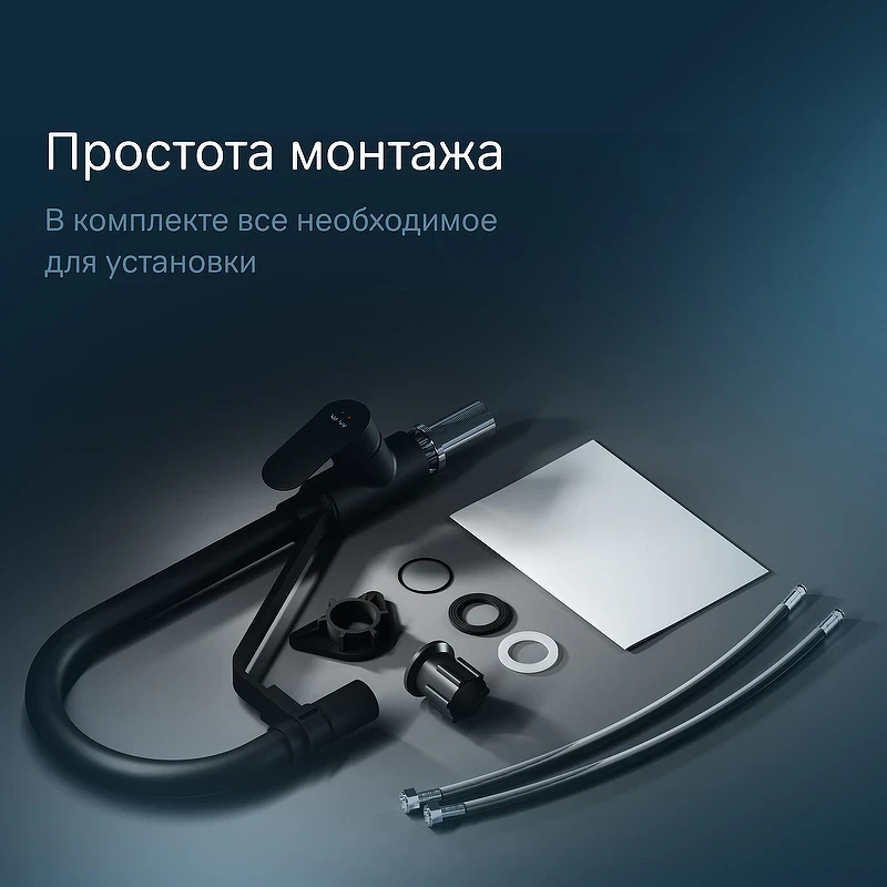 Смеситель для кухни AM.PM Like F8007822 Черный латунь