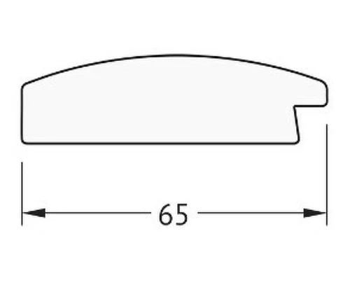 Зеркало Evoform Definite 156х76 BY 1119 в багетной раме - Орех 65 мм стекло