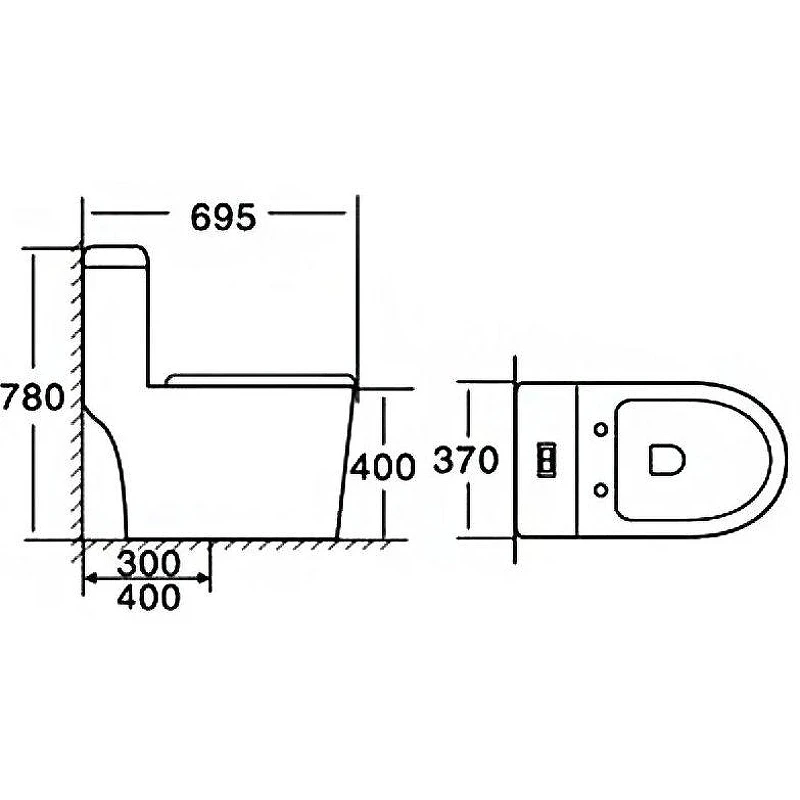 Унитаз моноблок Stella Polar Сеговия KN6264000 SP-00001848 с бачком и сиденьем Микролифт