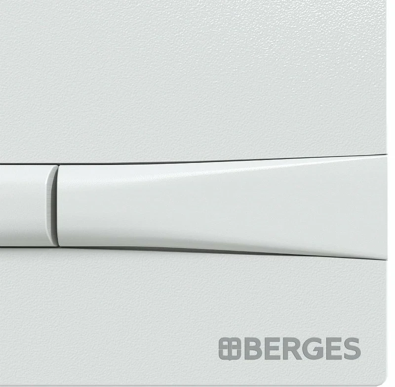 Комплект унитаза с инсталляцией Berges Okus 043282 с сиденьем Микролифт и Белой клавишей смыва фарфор подвесной