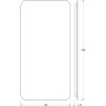 Зеркало Defesto Opti 60x120 DF 2818 с подсветкой 34W-3000К/Без выключателя/Теплый белый свет