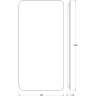 Зеркало Defesto Opti 60x120 DF 2818 с подсветкой 34W-3000К/Без выключателя/Теплый белый свет