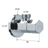 Запорный вентиль Remer 128E1238 Хром