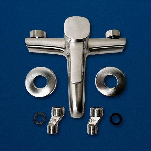 Смеситель для ванны Urbatec Evolution EV22803PA цвет Сталь