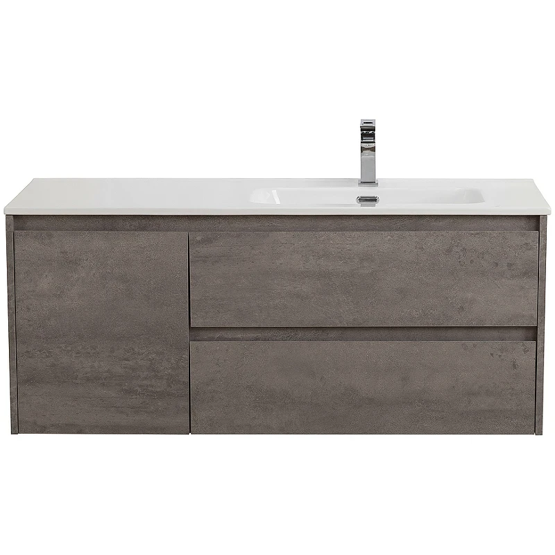 Тумба под раковину BelBagno Kraft 100 R KRAFT-1000-2C-1A-SO-CG-R подвесная Cemento Grigio МДФ / ЛДСП