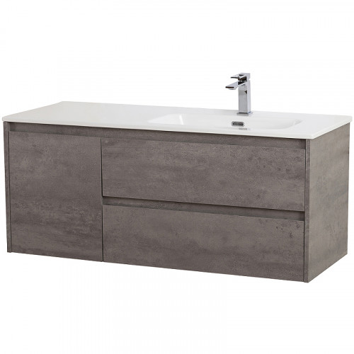 Тумба под раковину BelBagno Kraft 100 R KRAFT-1000-2C-1A-SO-CG-R подвесная Cemento Grigio МДФ / ЛДСП