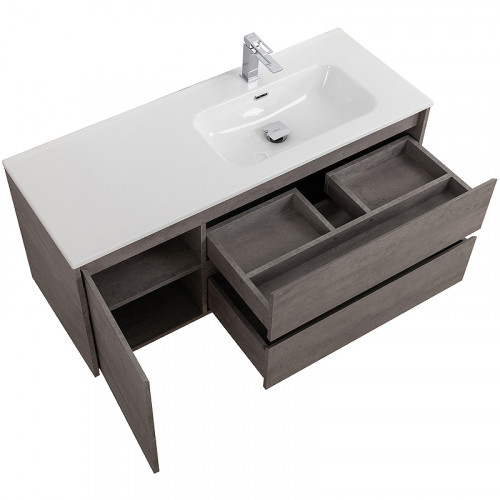 Тумба под раковину BelBagno Kraft 100 R KRAFT-1000-2C-1A-SO-CG-R подвесная Cemento Grigio МДФ / ЛДСП