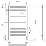 Электрический полотенцесушитель Comfysan Luce EC-8 80x40 013400 Белый матовый