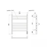 Электрический полотенцесушитель APEXTERMO Sfera 600x500 SF00165BM цвет Черный матовый