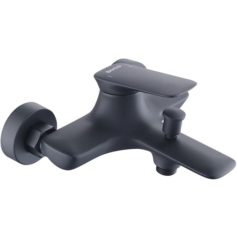 Смеситель для ванны Bond Cube B03-5288 Черный матовый латунь на стену