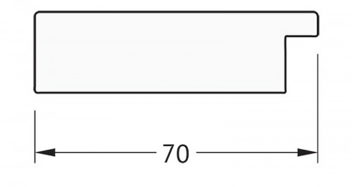 Зеркало Evoform Definite 146х56 BY 3116 в багетной раме - Соты титан 70 мм стекло