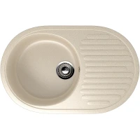 Кухонная мойка Ulgran Classic U-107-328 Бежевая искусственный камень (литьевой мрамор) встраиваемый
