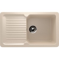 Кухонная мойка Ulgran Classic U-506-328 Бежевая искусственный камень (литьевой мрамор) встраиваемый