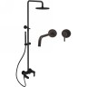 Комплект смесителей Paffoni Light KITCOL632NO006 Черный матовый латунь