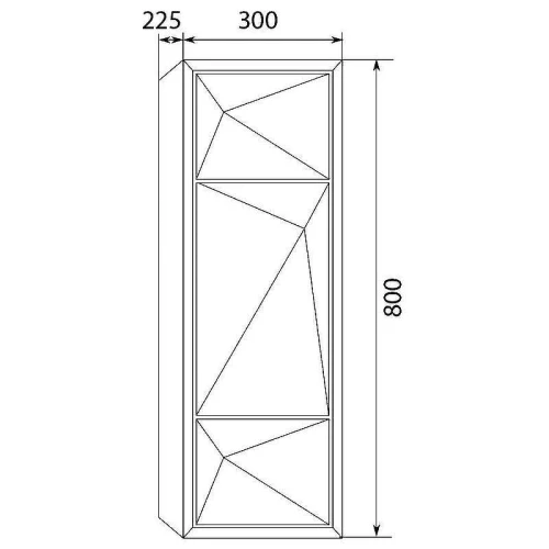 Шкаф пенал Marka One Romb 30П L У73558 подвесной White