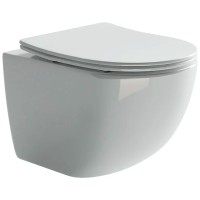 Комплект унитаза с инсталляцией Ceramicanova Forma CN3009_1002B_1000 с сиденьем Микролифт и Черной матовой клавишей смыва фарфор подвесной