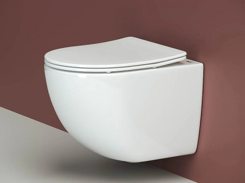 Комплект унитаза с инсталляцией Ceramicanova Forma CN3009_1002B_1000 с сиденьем Микролифт и Черной матовой клавишей смыва фарфор подвесной