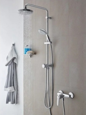 Душевая система Grohe Eurosmart New 124410 Хром латунь на стену