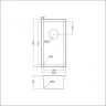 Кухонная мойка Emar PVD 23 EMB-126A PVD цвет Nano Satine