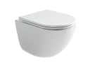 Комплект унитаза DIWO Ceramicanova Vogue CN4008T с сиденьем с инсталляцией DIWO 4501 с клавишей смыва цвет Глянцевый белый