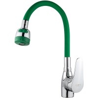 Смеситель для кухни Melodia della vita Ostessa MDV40616Green Хром Зеленый