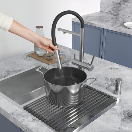 Смеситель для кухни Reflexion Lago RX9901SS цвет Полированная сталь