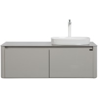 Тумба с раковиной Black&amp;White Universe U915.1200 R 120 R 9151200R подвесная Glossy light grey МДФ / ЛДСП
