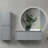 Тумба с раковиной Black&White Universe U915.1200 R 120 R 9151200R подвесная Glossy light grey МДФ / ЛДСП