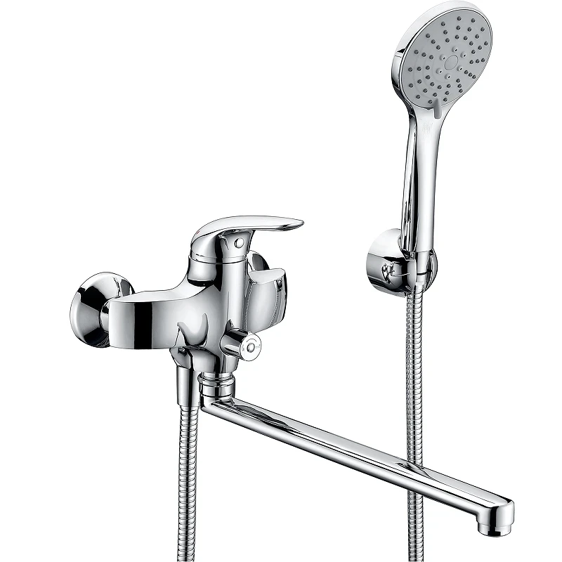 Смеситель для ванны WasserKRAFT Rossel 2802L универсальный Хром латунь на стену