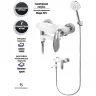 Смеситель для кухни Grocenberg GB8001WC Белый Хром