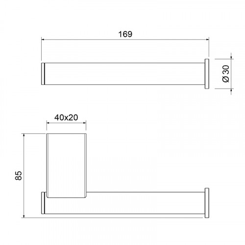 Держатель туалетной бумаги Timo Luiro 18541/18 цвет Черное золото