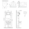 Унитаз с инсталляцией AM.PM Like AquaSpin 2.0 IS90101.801901 цвет Белый с сиденьем Микролифт и клавишей смыва цвет Белый глянцевый