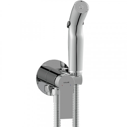 Гигиенический душ со смесителем Cersanit Brasko 64102 Хром латунь на стену