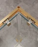 Душевой уголок Cezares Molveno 120x120 MOLVENO-A-22-90+30-C-BORO-IV профиль Брашированное золото стекло прозрачное