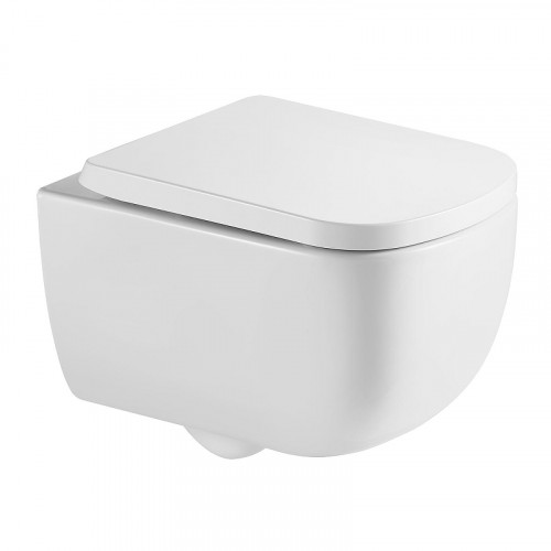 Унитаз Azario Campo AZ-1883WH подвесной цвет Белый с сиденьем Микролифт