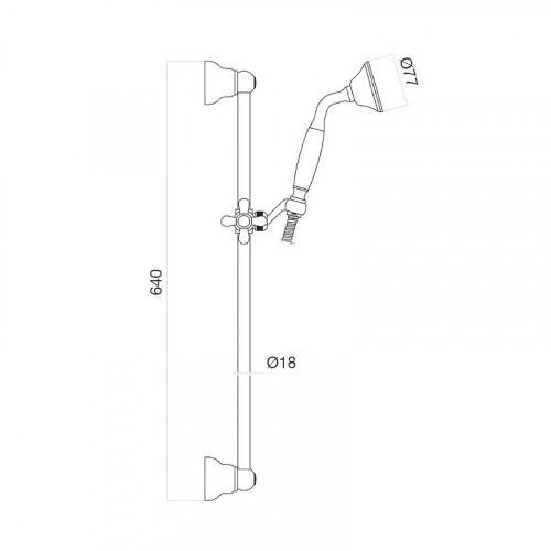 Душевой гарнитур Webert Comfort AC0385015 Хром латунь на стену