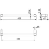 Полотенцедержатель Kludi Vela R 5898005 Хром