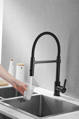 Смеситель для кухни Rose R133H цвет Черный