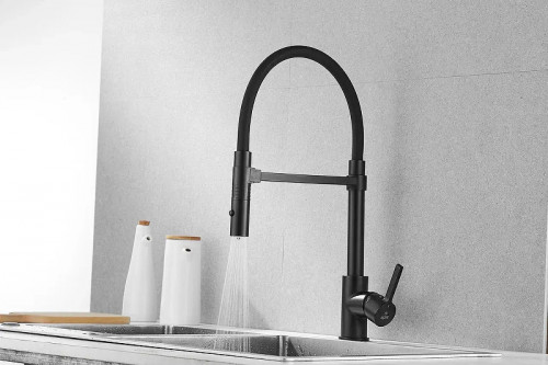 Смеситель для кухни Rose R133H цвет Черный