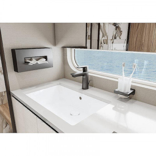 Стакан для зубных щеток Hansgrohe AddStoris 41749340 Шлифованный черный хром