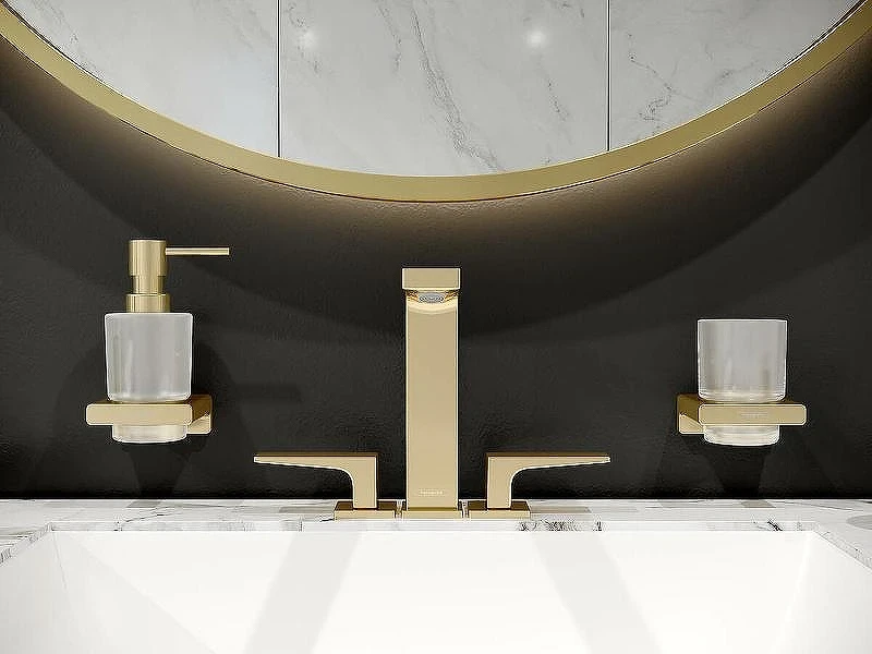 Стакан для зубных щеток Hansgrohe AddStoris 41749340 Шлифованный черный хром