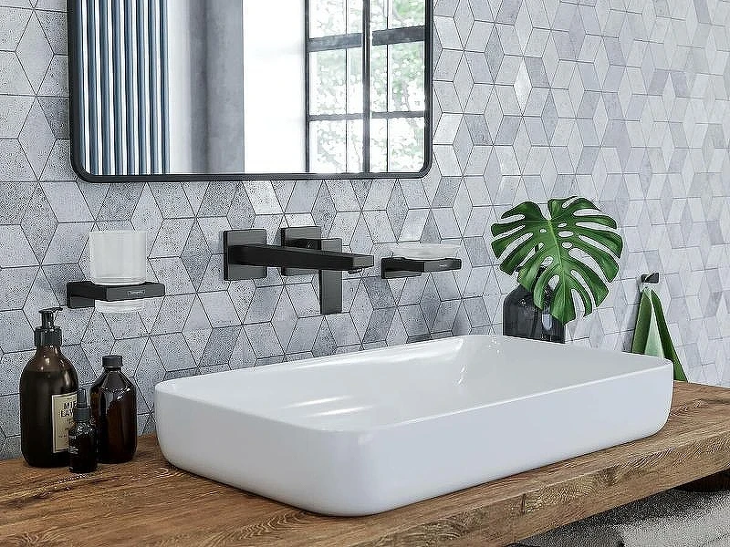 Стакан для зубных щеток Hansgrohe AddStoris 41749340 Шлифованный черный хром