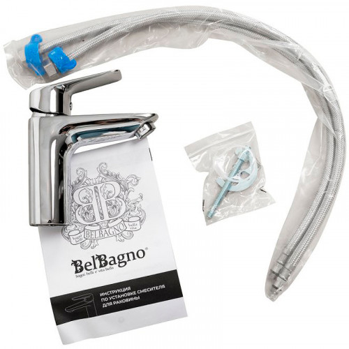 Смеситель для раковины BelBagno Due DUE-LVM-CRM-W0 Хром латунь